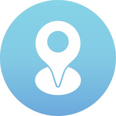 konum haritası pin simgesi düz biçimli