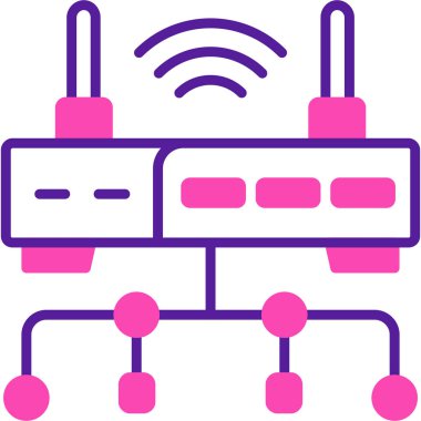 ağ web simgesi, basit vektör illüstrasyonu