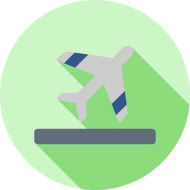 Havaalanı ikon vektör illüstrasyonu