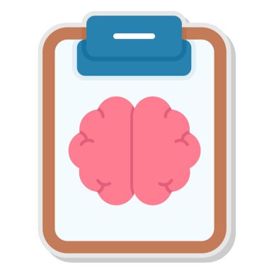 Beyin vektör simgesi modern illüstrasyon