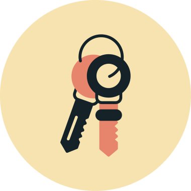 Anahtar. Web simgesi basit illüstrasyon