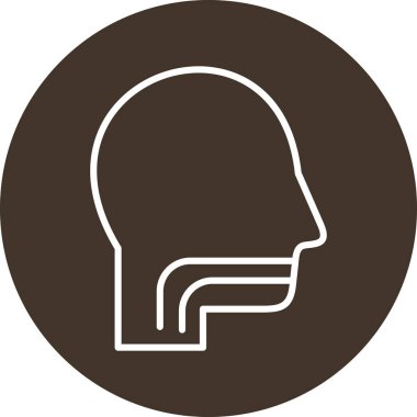 baş simge, vektör illüstrasyonu