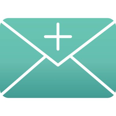 Zarf simgesi. düz dizayn biçimi 10