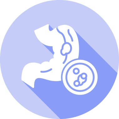 Düz stil köpek maması simgesi