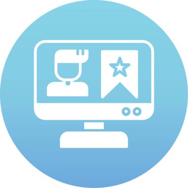 izleyici simgesi, vektör illüstrasyonu