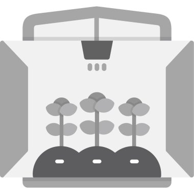 Bitki ve doğa ikonunun vektör çizimi. Web için bitki ve çiçek sembolü koleksiyonu.