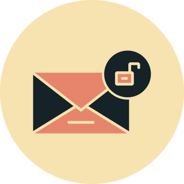 E-posta. Web simgesi basit illüstrasyon