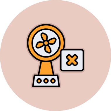 fan simgesi vektör illüstrasyonu