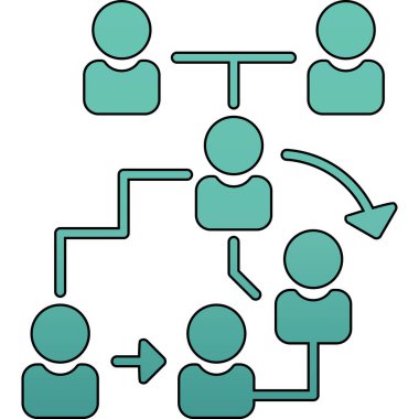 Takım çalışması vektör simgesi kavramı