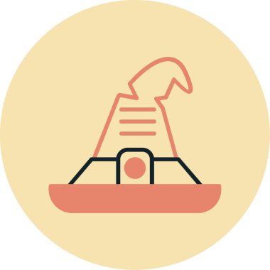 Tekne. Web simgesi basit illüstrasyon