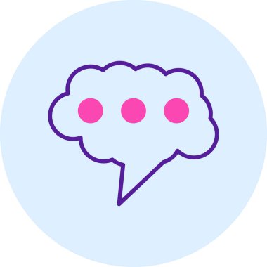 beyin ikonu vektör illüstrasyonu