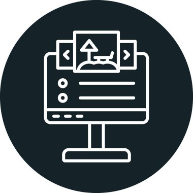 bilgisayar simgesi, vektör illüstrasyonu