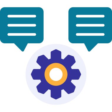 Ayarlar Bildirim Web simgesi, vektör illüstrasyonu