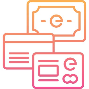 E - öğrenme simgesi, vektör illüstrasyonu