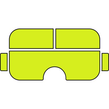 sanal gerçeklik gözlükleri izole edilmiş simge tasarımı, vektör illüstrasyon grafiği