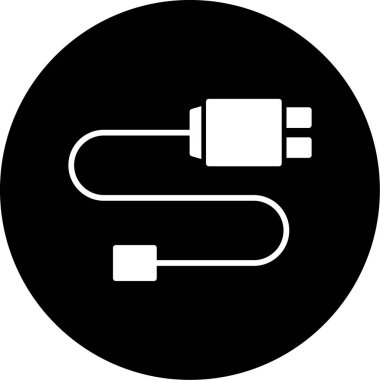 usb simge vektör illüstrasyonu