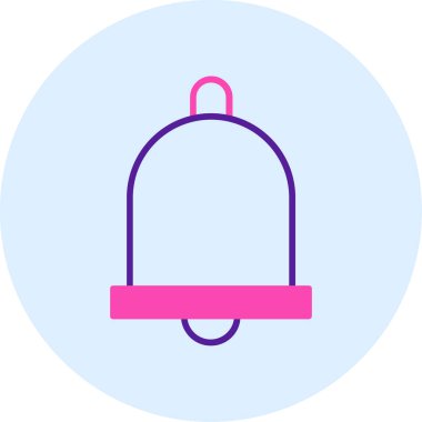 Çan simgesinin vektör illüstrasyonu