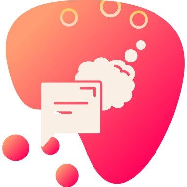 Beyin. Web simgesi vektör illüstrasyonu