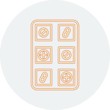 Haplar. Web simgesi basit illüstrasyon