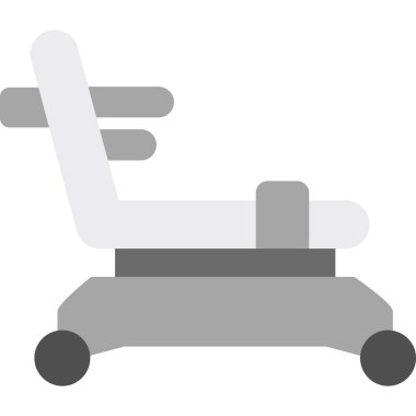 Hastane koltuğu düz vektör simgesi