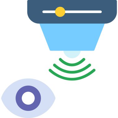 Göz. Web simgesi basit illüstrasyon