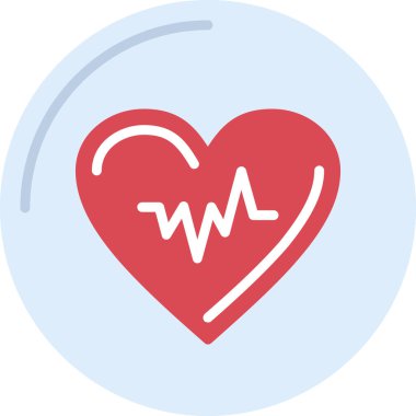 Kalp. Web simgesi basit tasarım