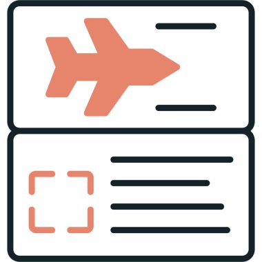 uçuş simgesi, vektör illüstrasyonu