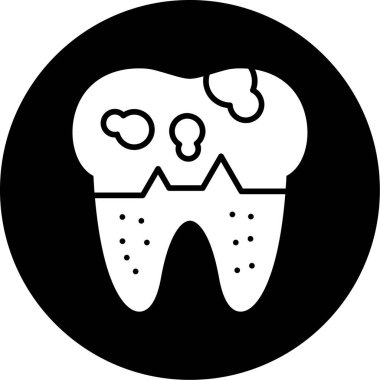 Dişçi. Web simgesi basit illüstrasyon