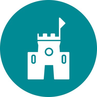 kale ikonu vektör illüstrasyonu