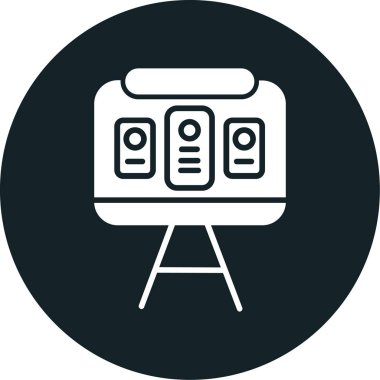 Moda düz dizaynlı kamera simgesi.