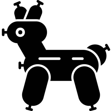 köpek köpek köpek simgesi katı stili