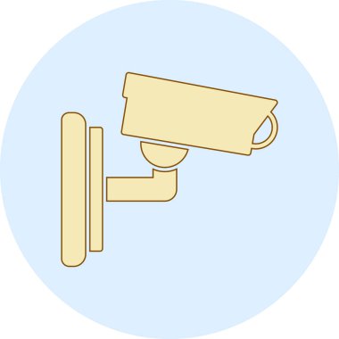 cctv kamera vektör simgesi
