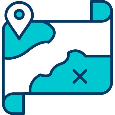 harita pin simgesi modern vektör illüstrasyonu