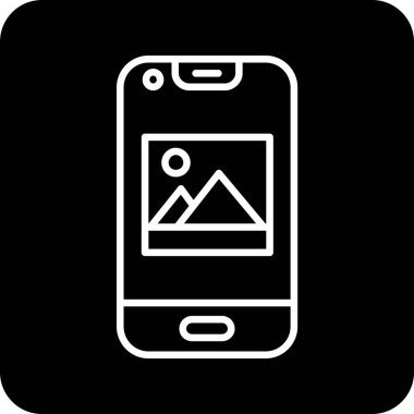 mobil uygulama simgesi, vektör illüstrasyonu