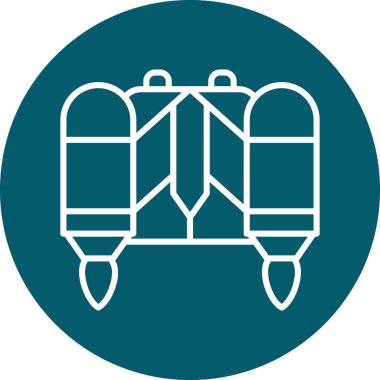 Modern eğitim ikonunun vektör illüstrasyonu