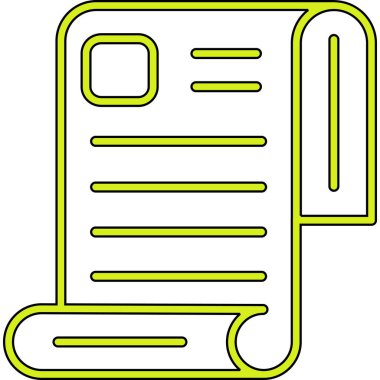 belge simgesi vektör illüstrasyonu