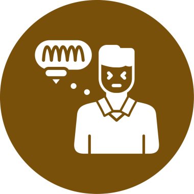 İnsanların basit simgesi ve iletişim, vektör illüstrasyonu