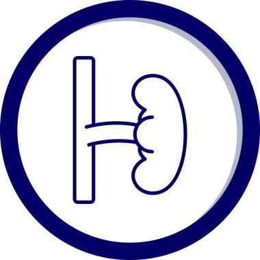 İnsan organ ikonu. vektör illüstrasyonu