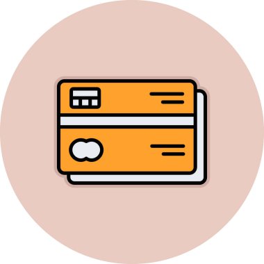 Kredi kartı ikonu. özet vektörü