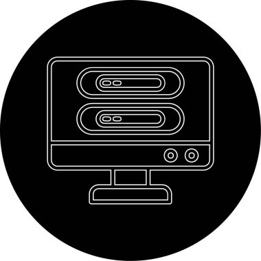 Seo simgesinin vektör illüstrasyonu