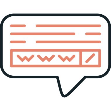 Konuşma baloncukları ikon vektör çizimi