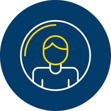 İnsan simgesinin vektör illüstrasyonu