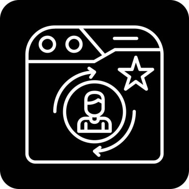 seo modern simgesinin vektör illüstrasyonu