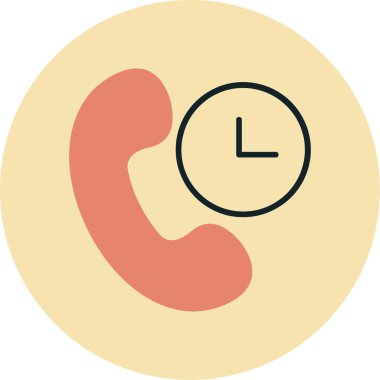 Bir çağrı simgesinin vektör illüstrasyonu