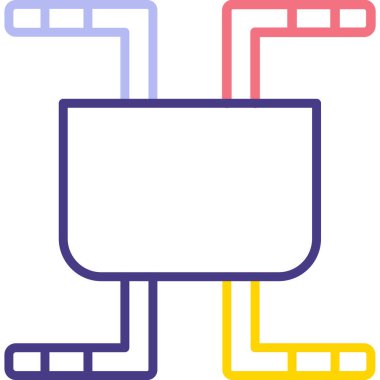 seo modern simgesinin vektör illüstrasyonu