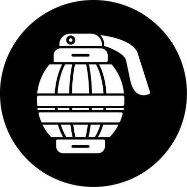 Bomba var. Web simgesi vektör illüstrasyonu