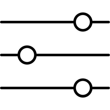 Yatay çizgi vektör simgesi. biçim vuruş simgesi, siyah renk, beyaz arkaplan.