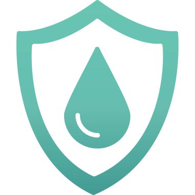 Simgeyi bırak. Web için basit bir su vektör simgesi çizimi