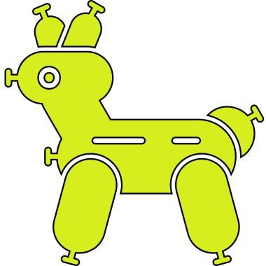 Çizgi film köpeğinin vektör çizimi