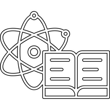 Atom simgesi olan kitap, özet biçimi